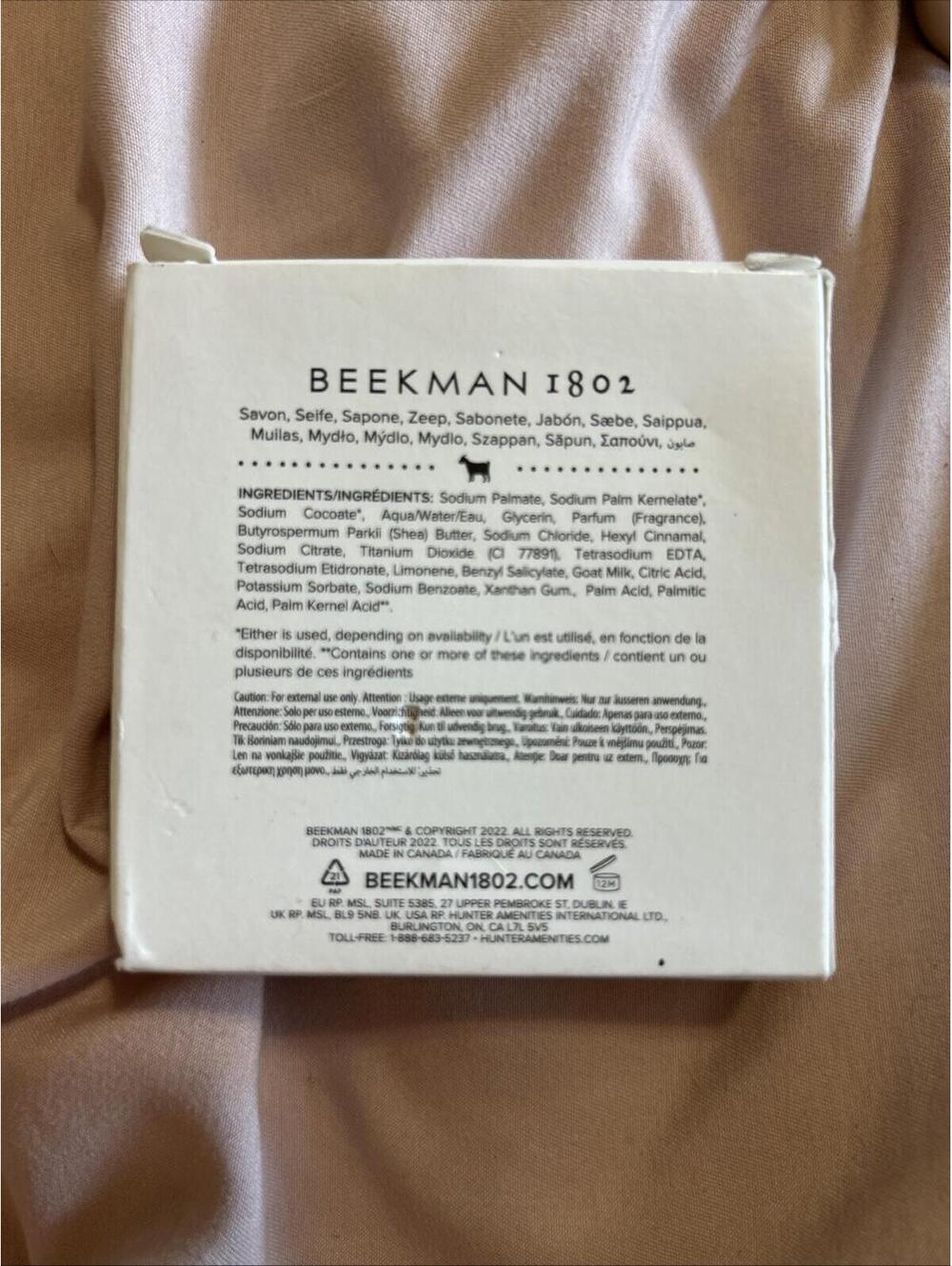 BEEKMAN 1802 Goat Milk Soap Freah Air Face And Body Bar 2 onz/60 g